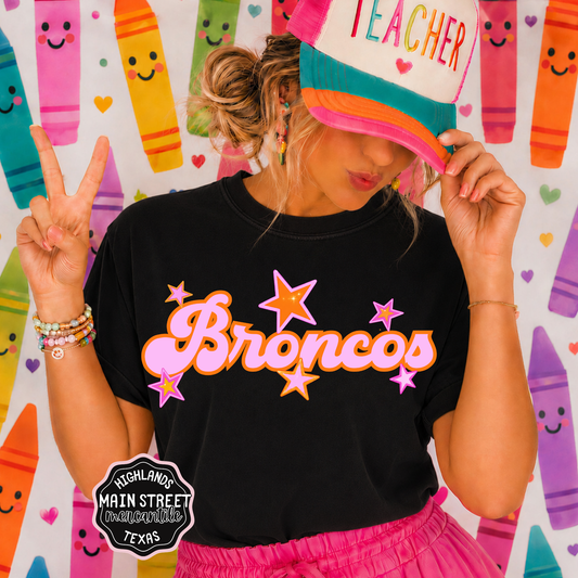 Pink Stars Broncos