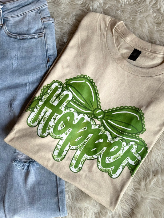 Hopper Green Bow Tee