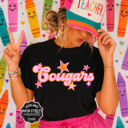 Pink Stars Cougars