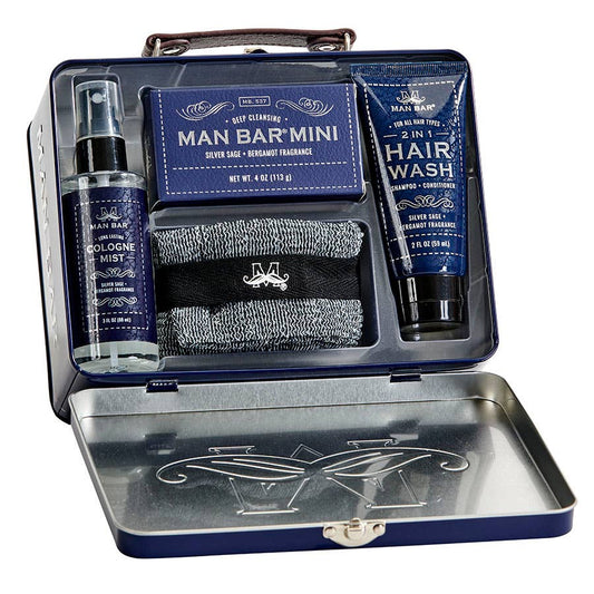 Man Bar Travel Tin Kit - Silver Sage & Bergamot
