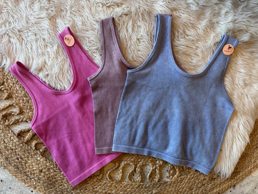 Ribbed Crop Tank