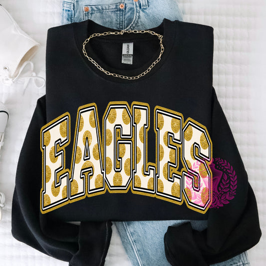 Polka Dot Mascot - EAGLES (Gold)