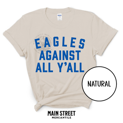 BH Eagles Against All Yall - Blue Font