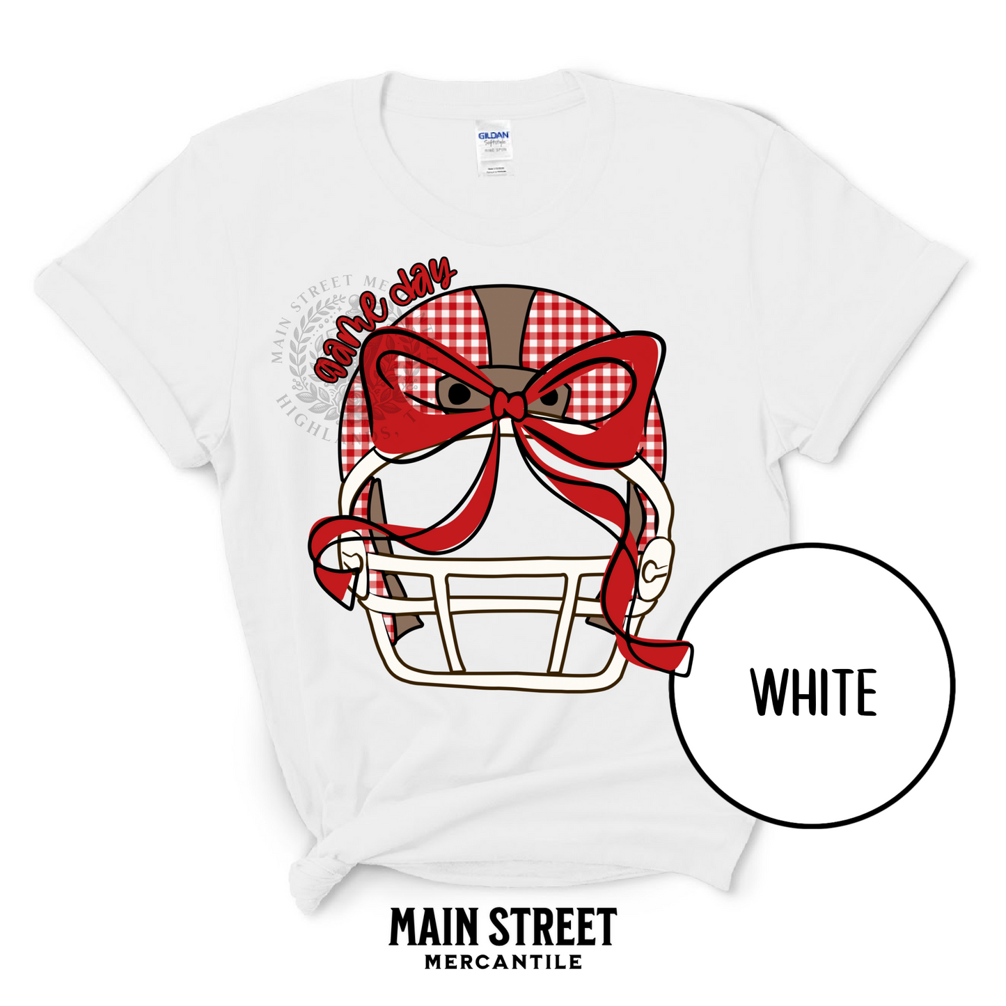 Red Checkered Football Helmet