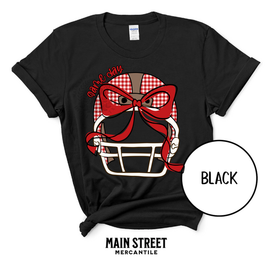 Red Checkered Football Helmet