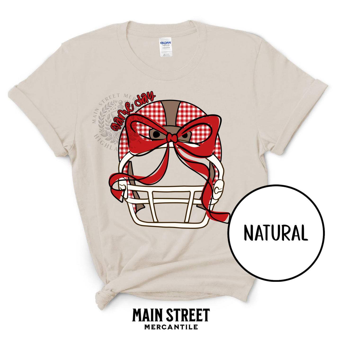 Red Checkered Football Helmet