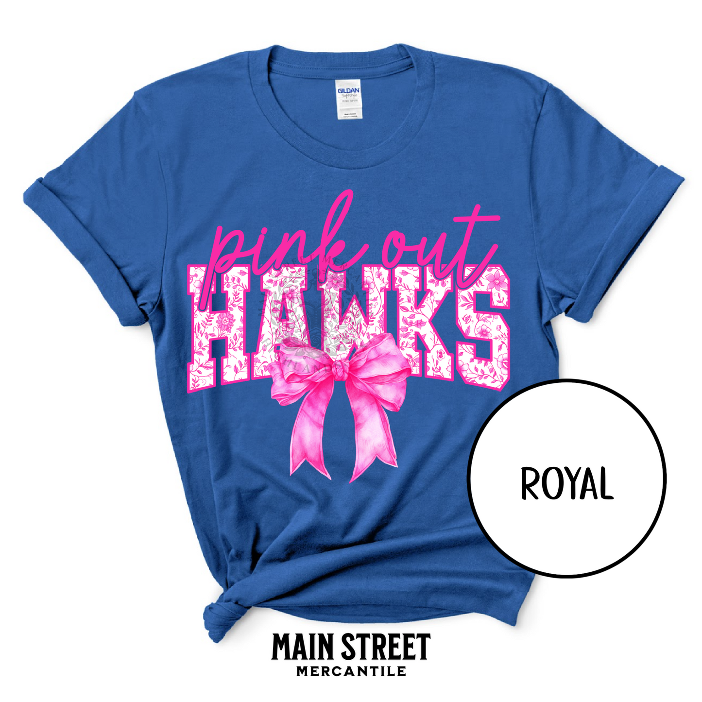 Pink Out Floral Hawks