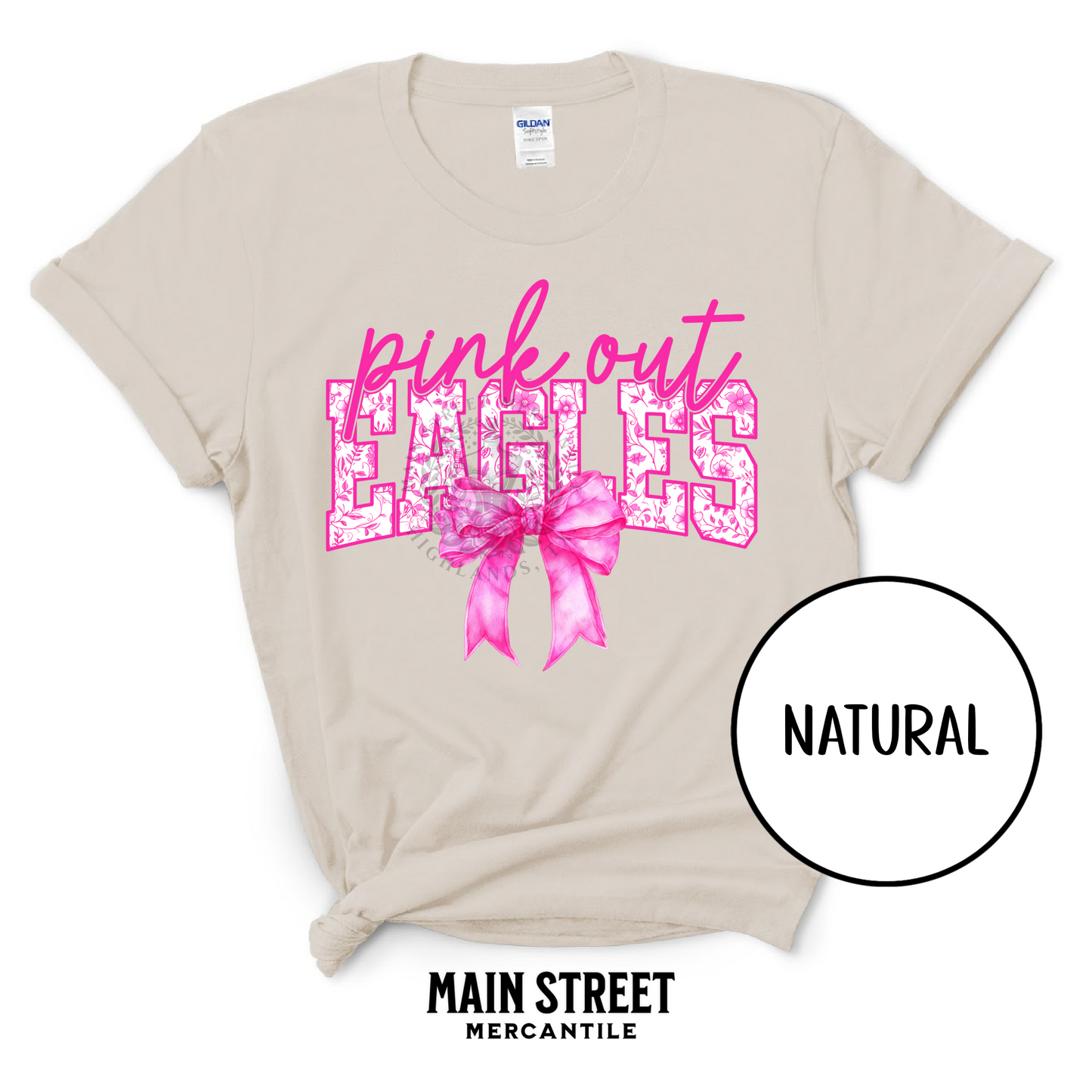 Pink Out Floral BH Eagles