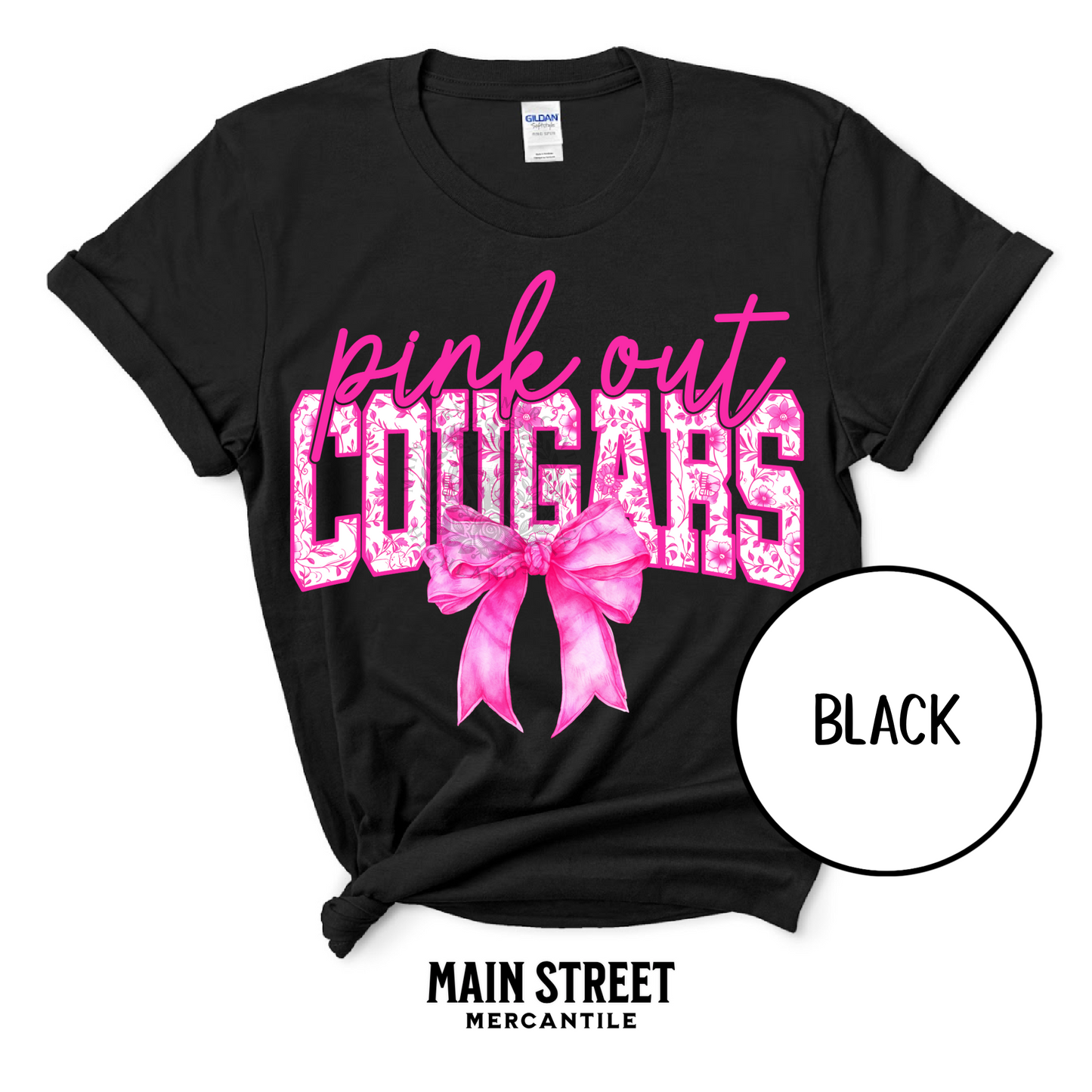 Pink Out Floral Cougars