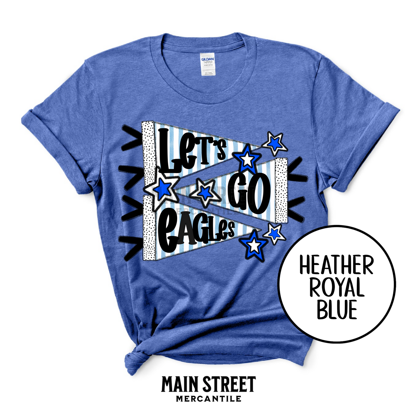 Let's Go Doodle Flag - BH Eagles