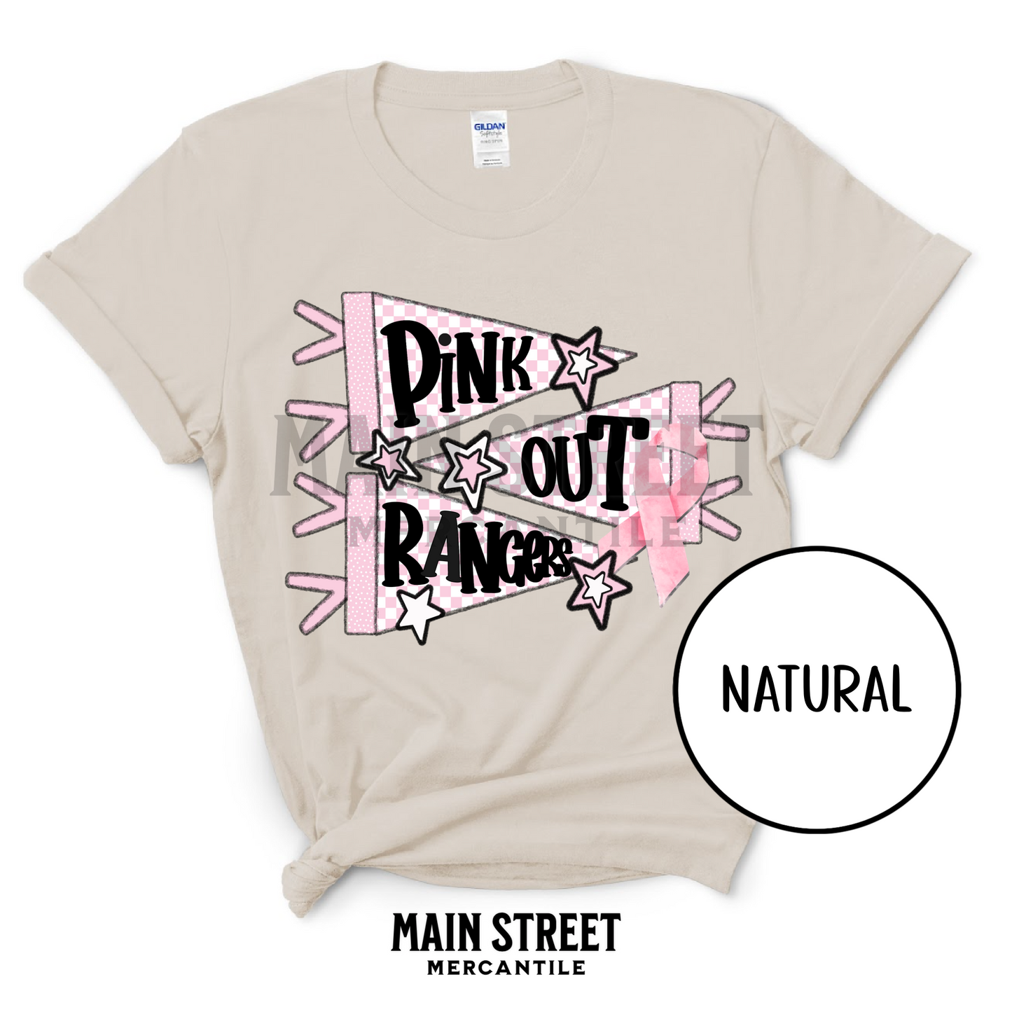 Pink Out Flag - Rangers
