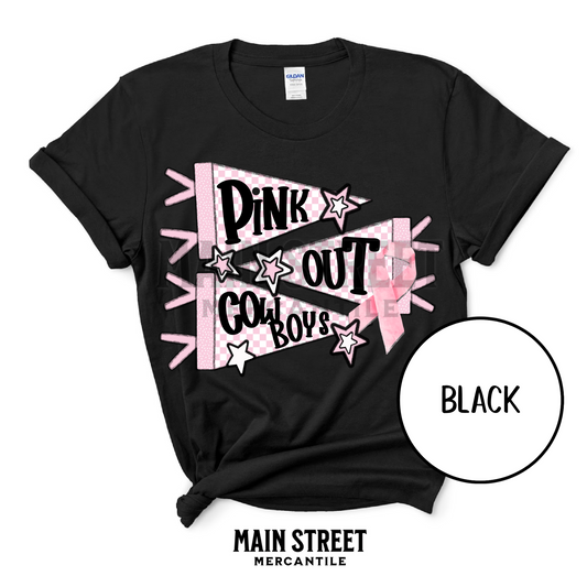 Pink Out Flag - cowboys