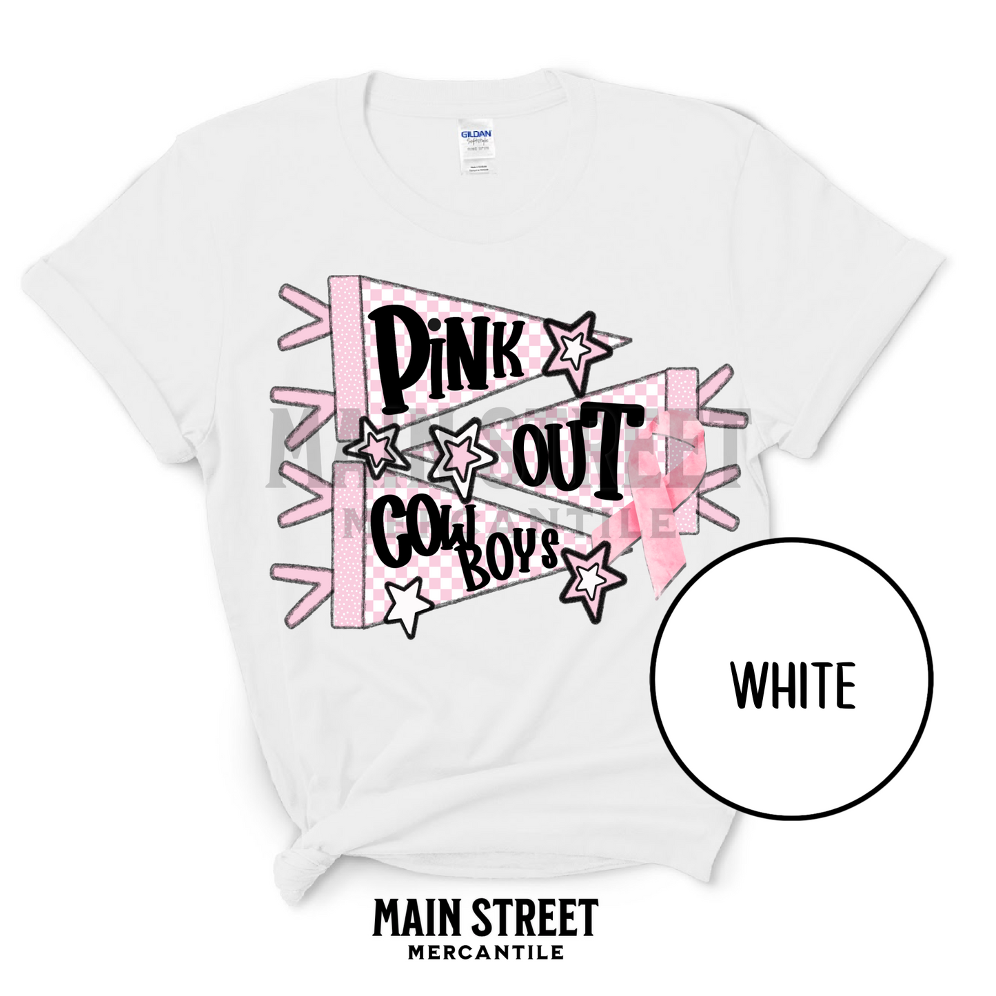 Pink Out Flag - cowboys