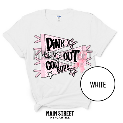 Pink Out Flag - cowboys