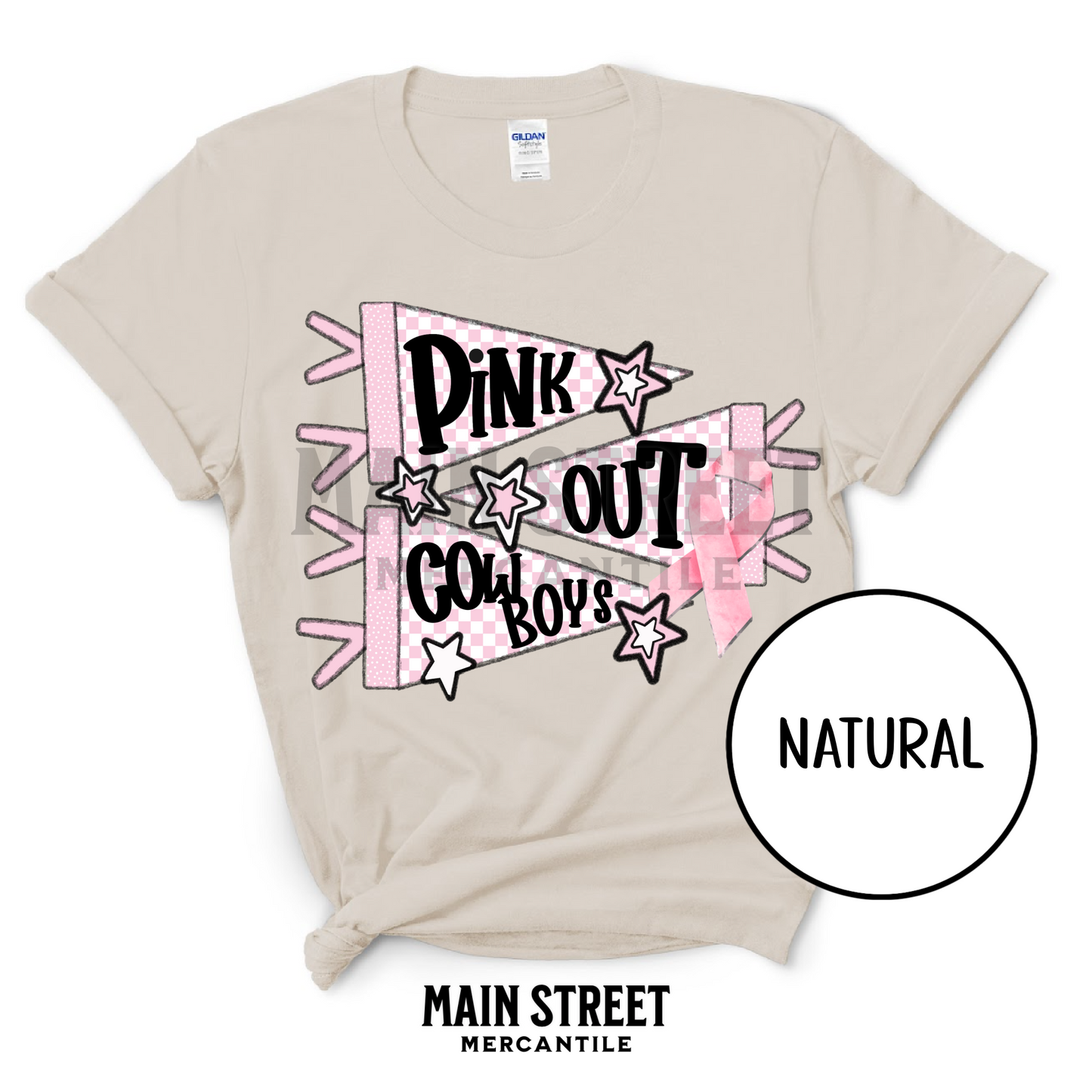 Pink Out Flag - cowboys