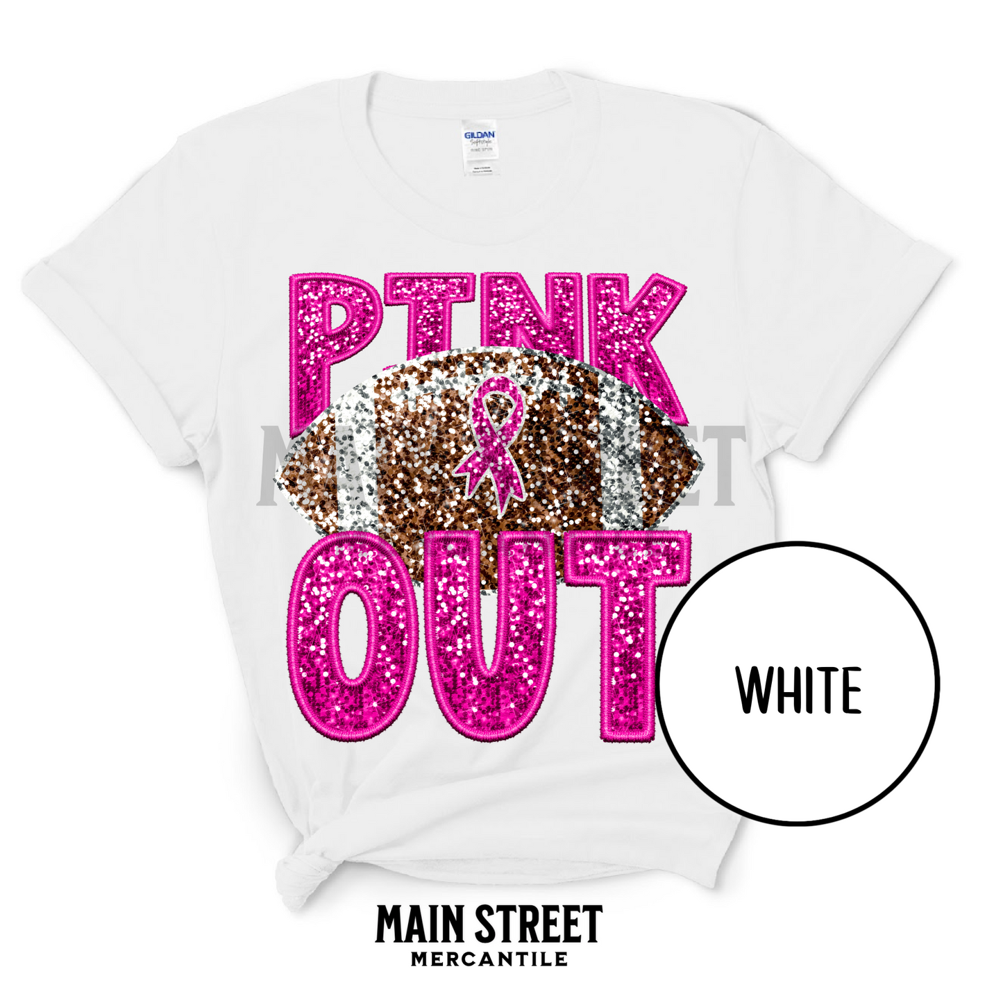 Faux Sequin Pink Out