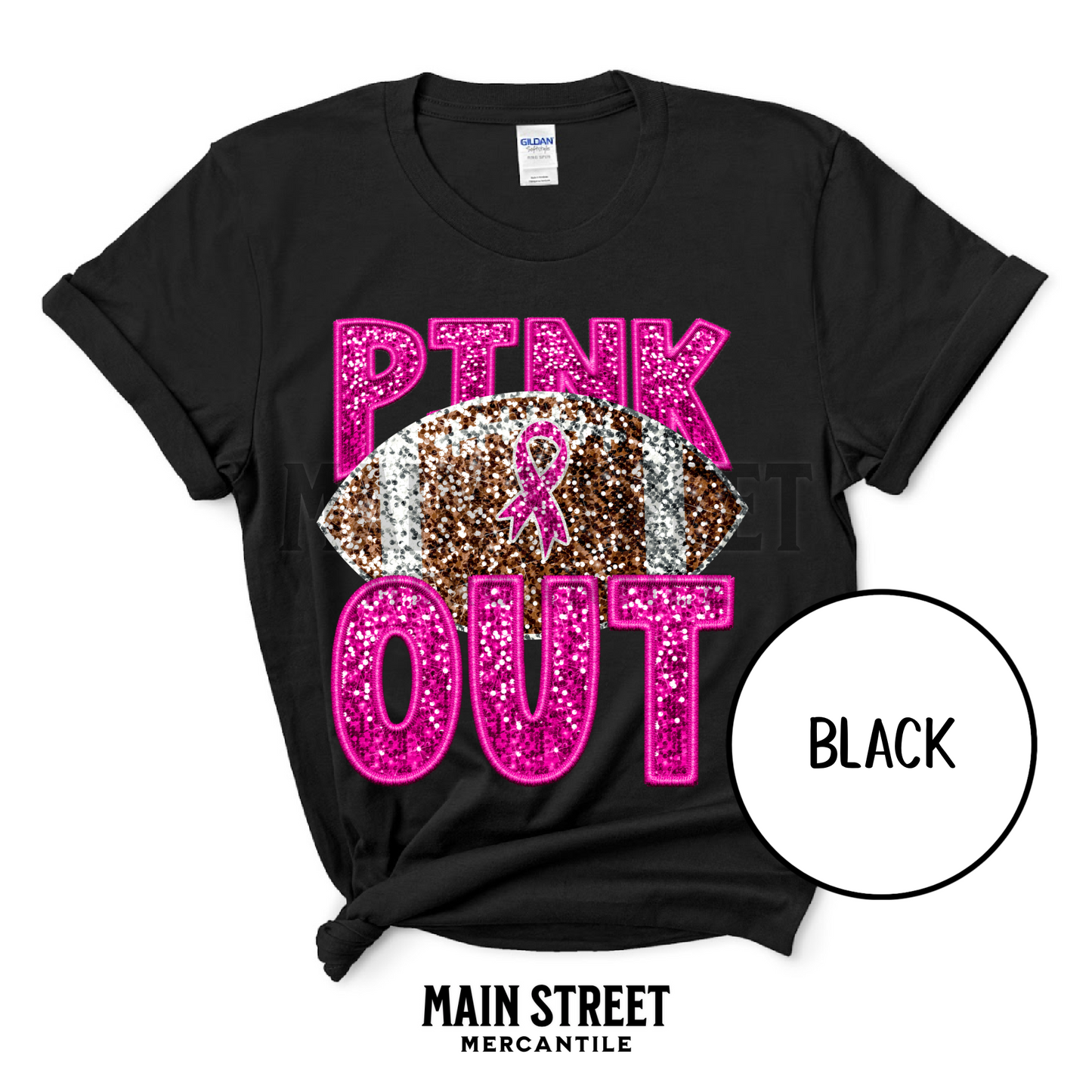 Faux Sequin Pink Out