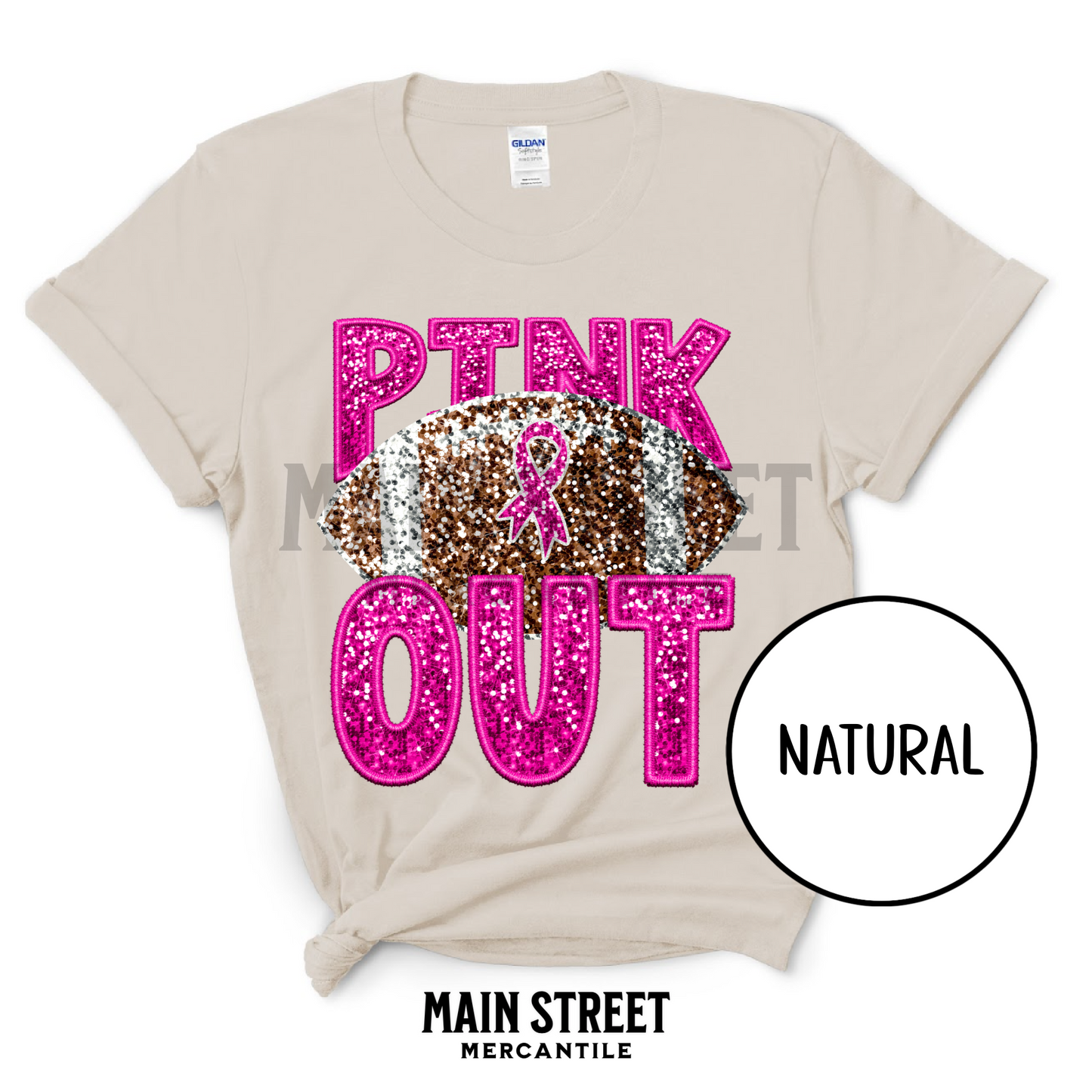 Faux Sequin Pink Out