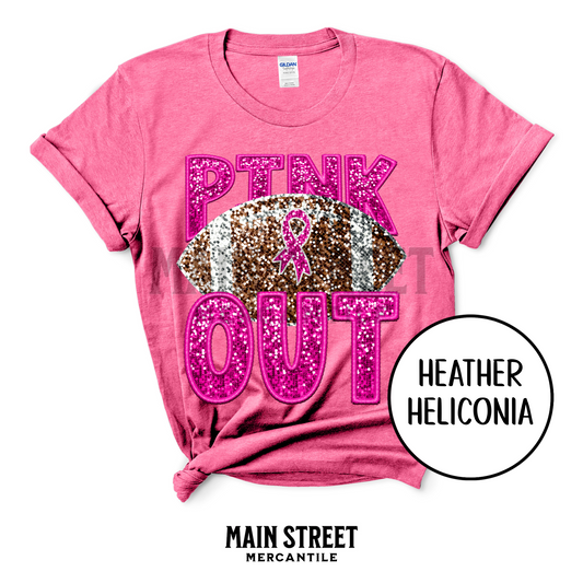 Faux Sequin Pink Out