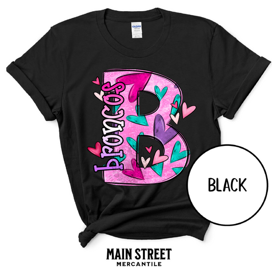 Retro Valentines Broncos