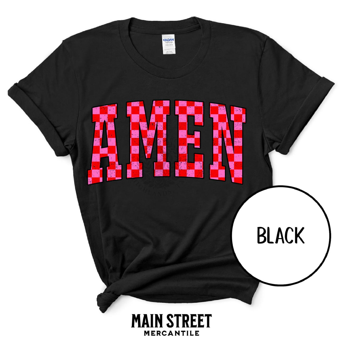 Varsity Checkered Amen