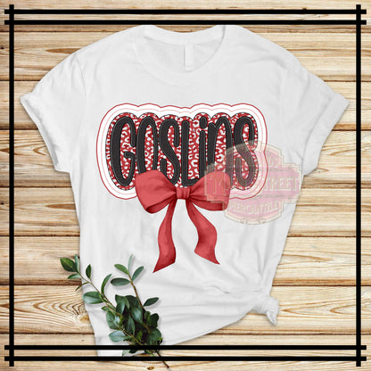School Spirit Coquette Bow Tee
