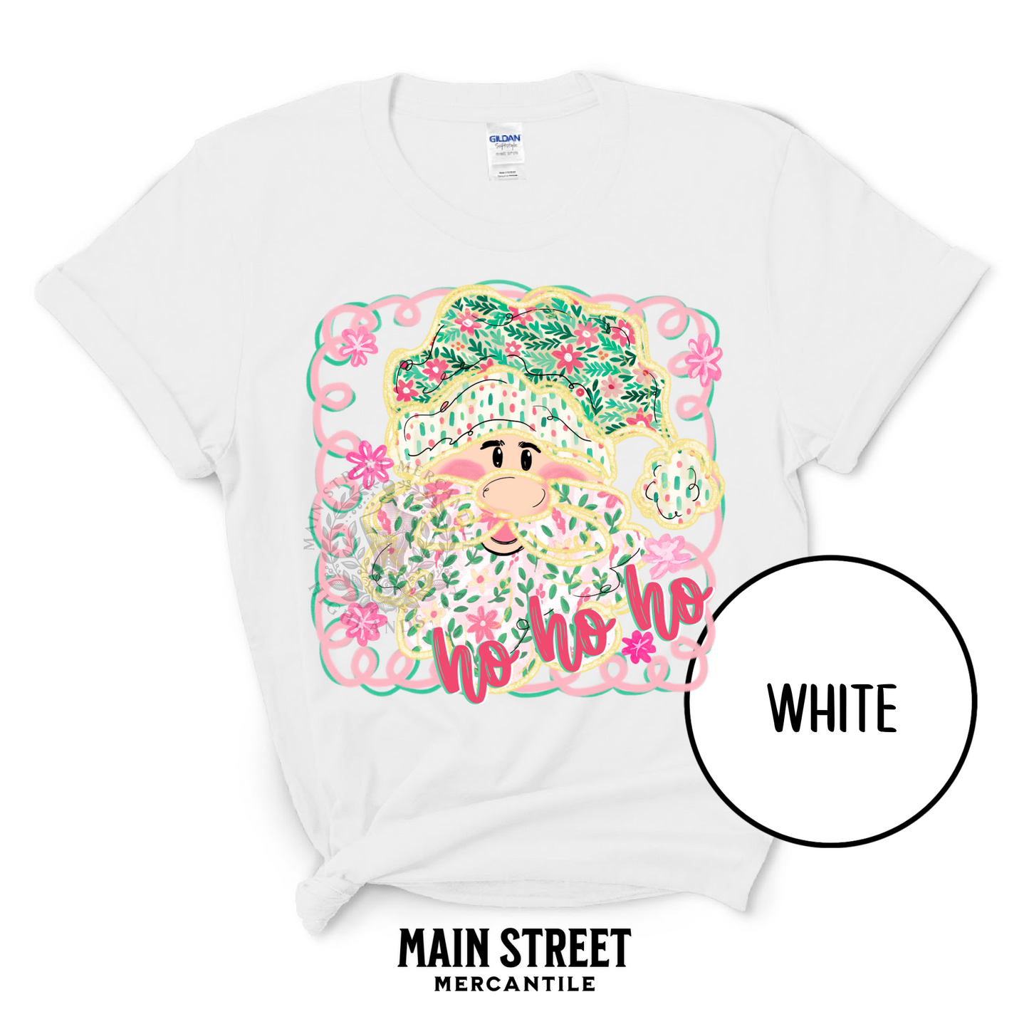 Pastel HO HO HO Santa