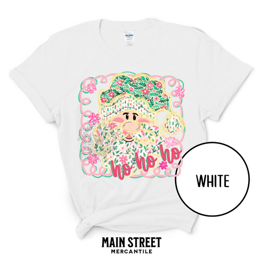 Pastel HO HO HO Santa