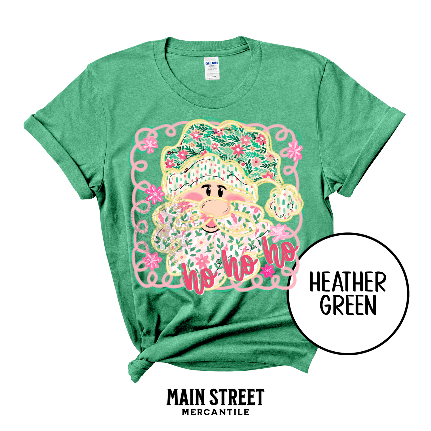 Pastel HO HO HO Santa