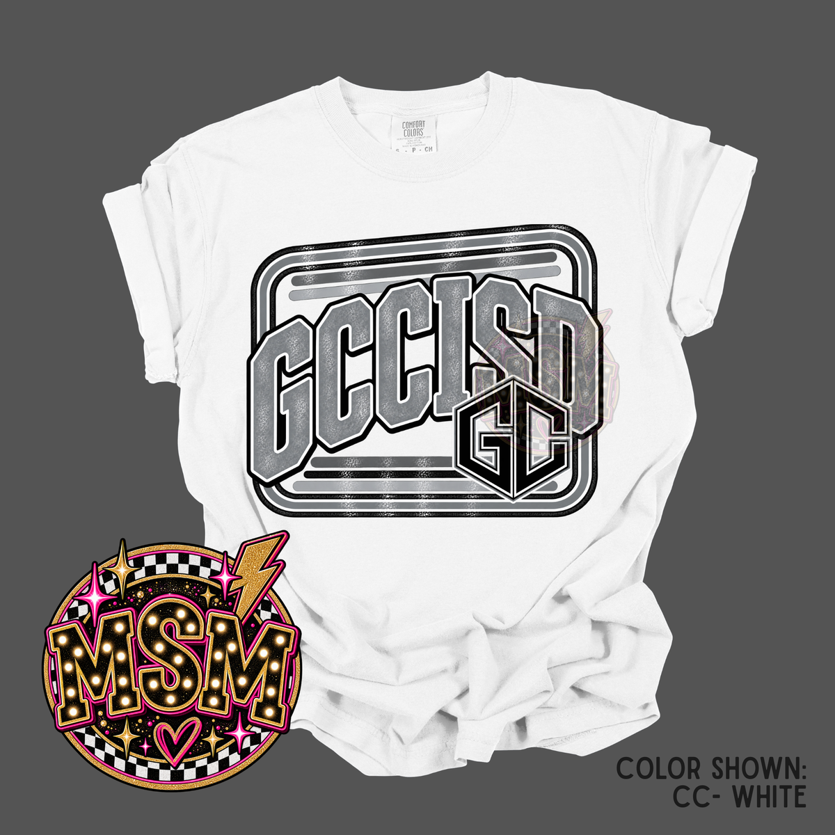 Varsity Square Mascot - GCCISD Grey