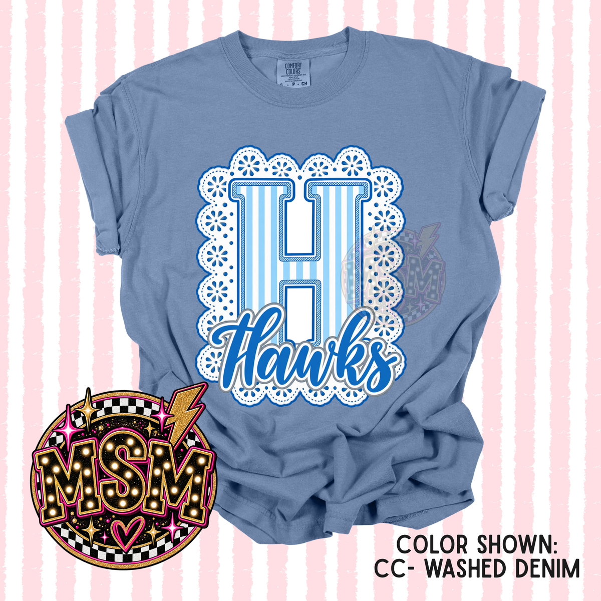 Lace Mascot - Hawks