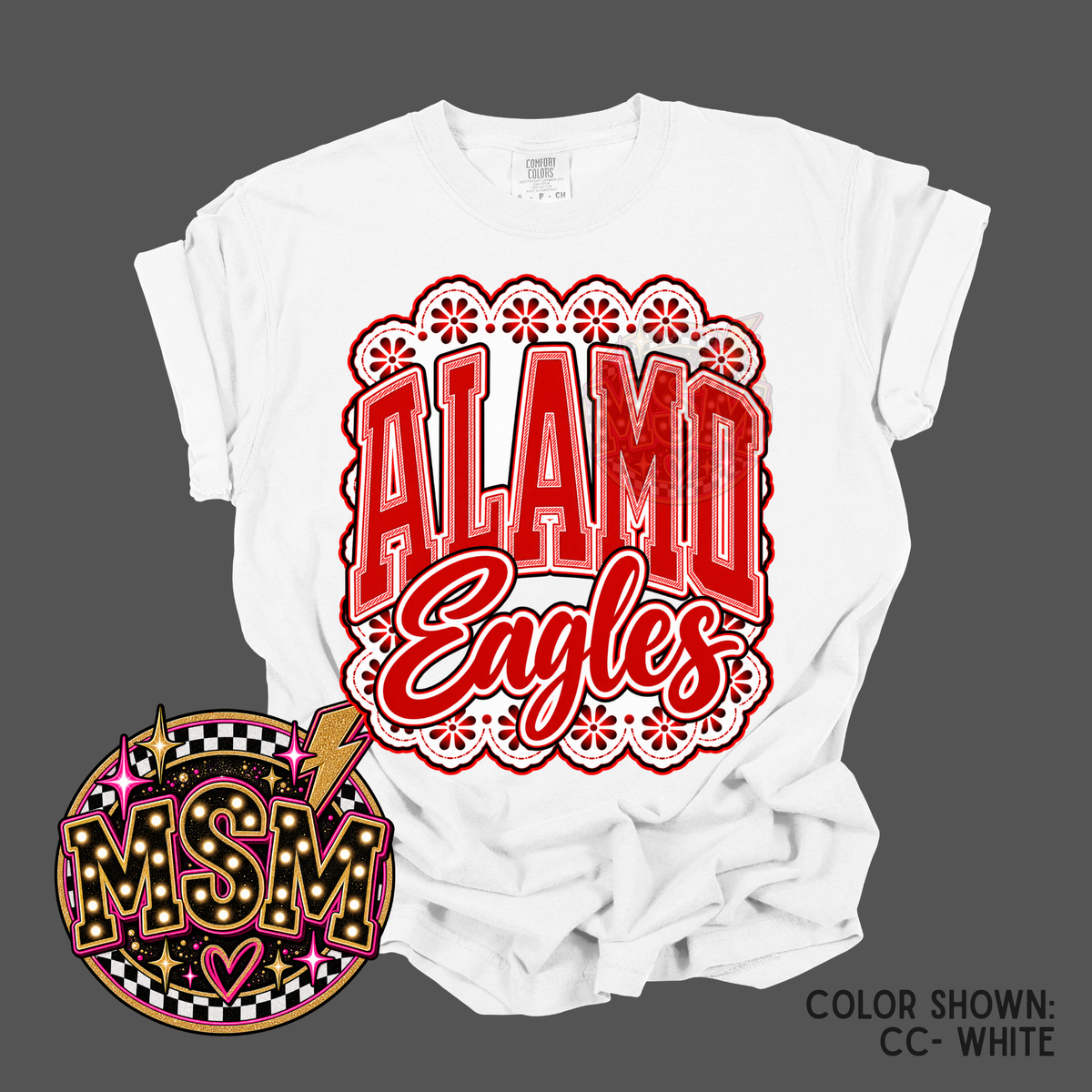Lace Mascot - Alamo Eagles