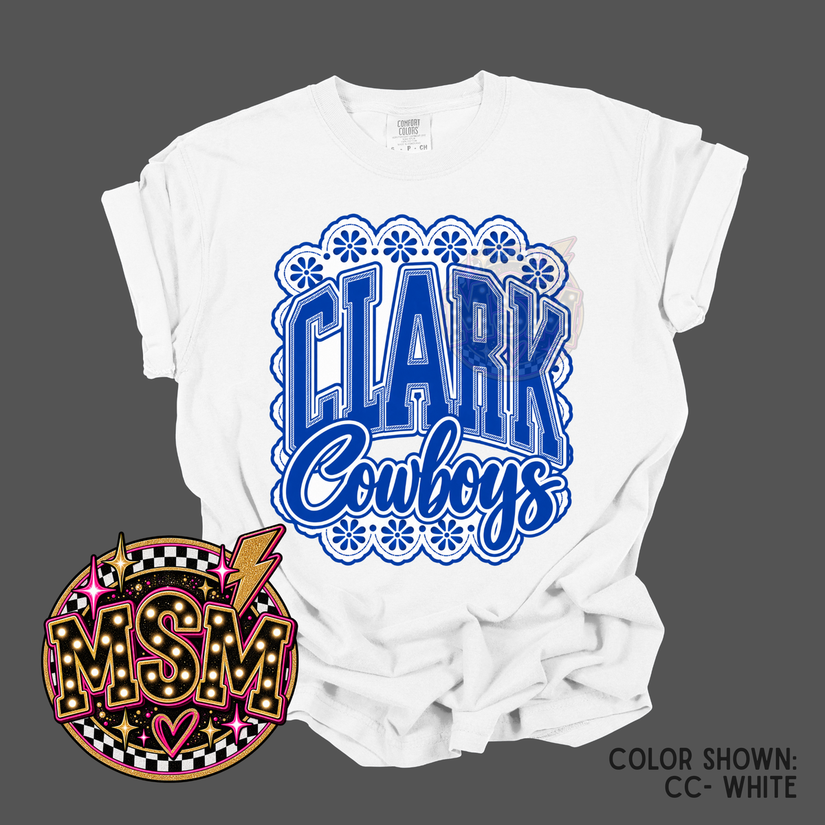 Lace Mascot - Clark Cowboys