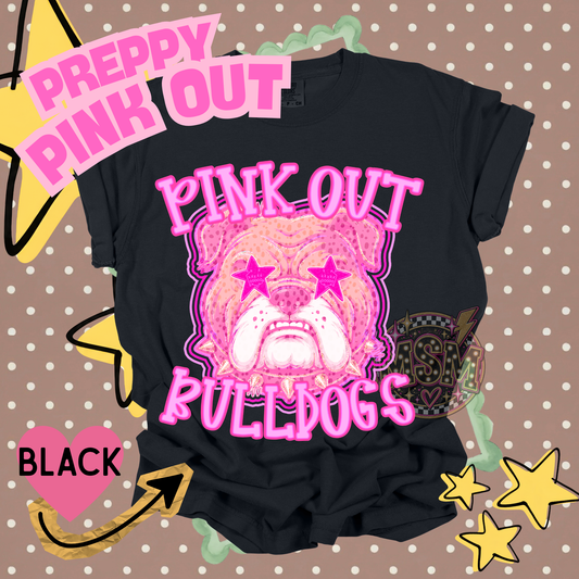 Pink Out Prep Mascots - Bulldogs