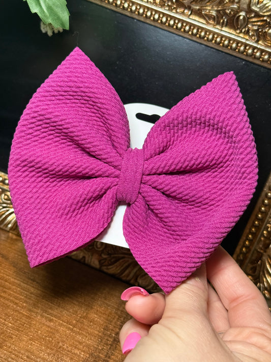 Plum - Clip Bow