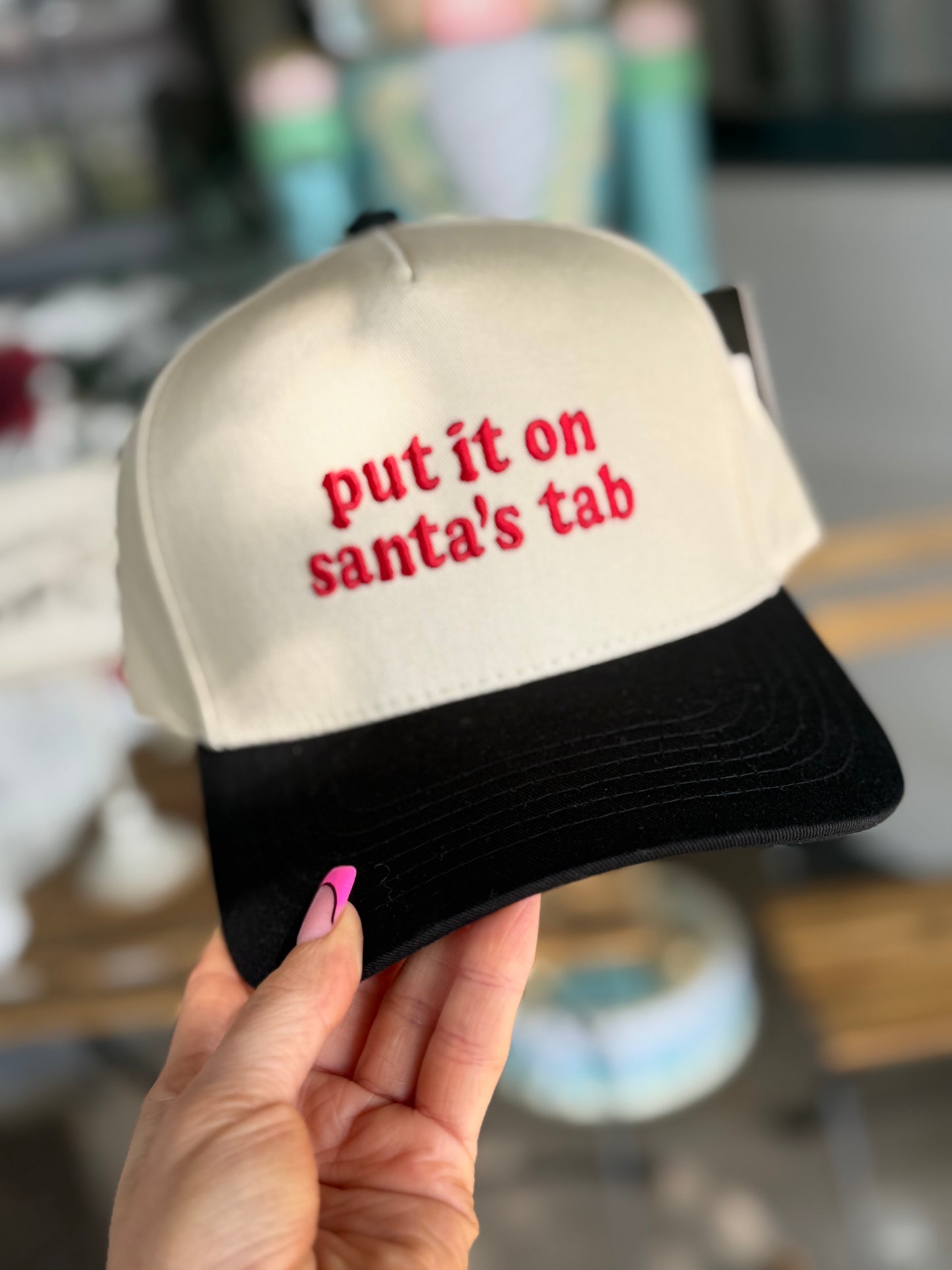 Santa’s Tab Hat - Red/Black