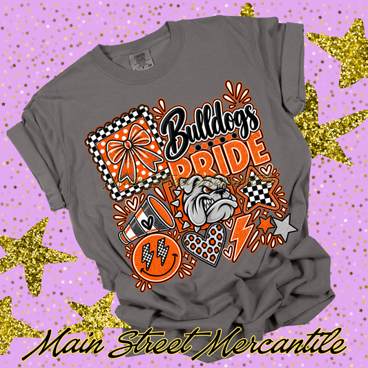 Mascot Doodle - Bulldogs (Orange)