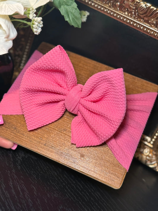 Bubblegum Headwrap - (0-3m)
