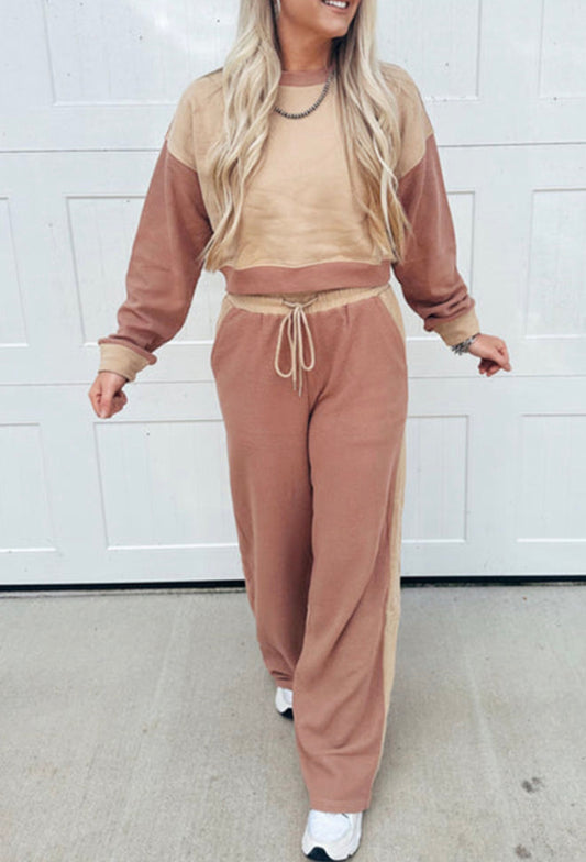 Courtney Khaki Colorblock Set