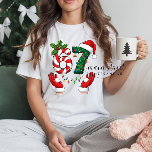 6 7 Christmas Tee