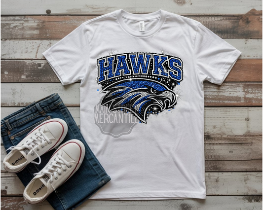 Faux Rhinestone Hawks