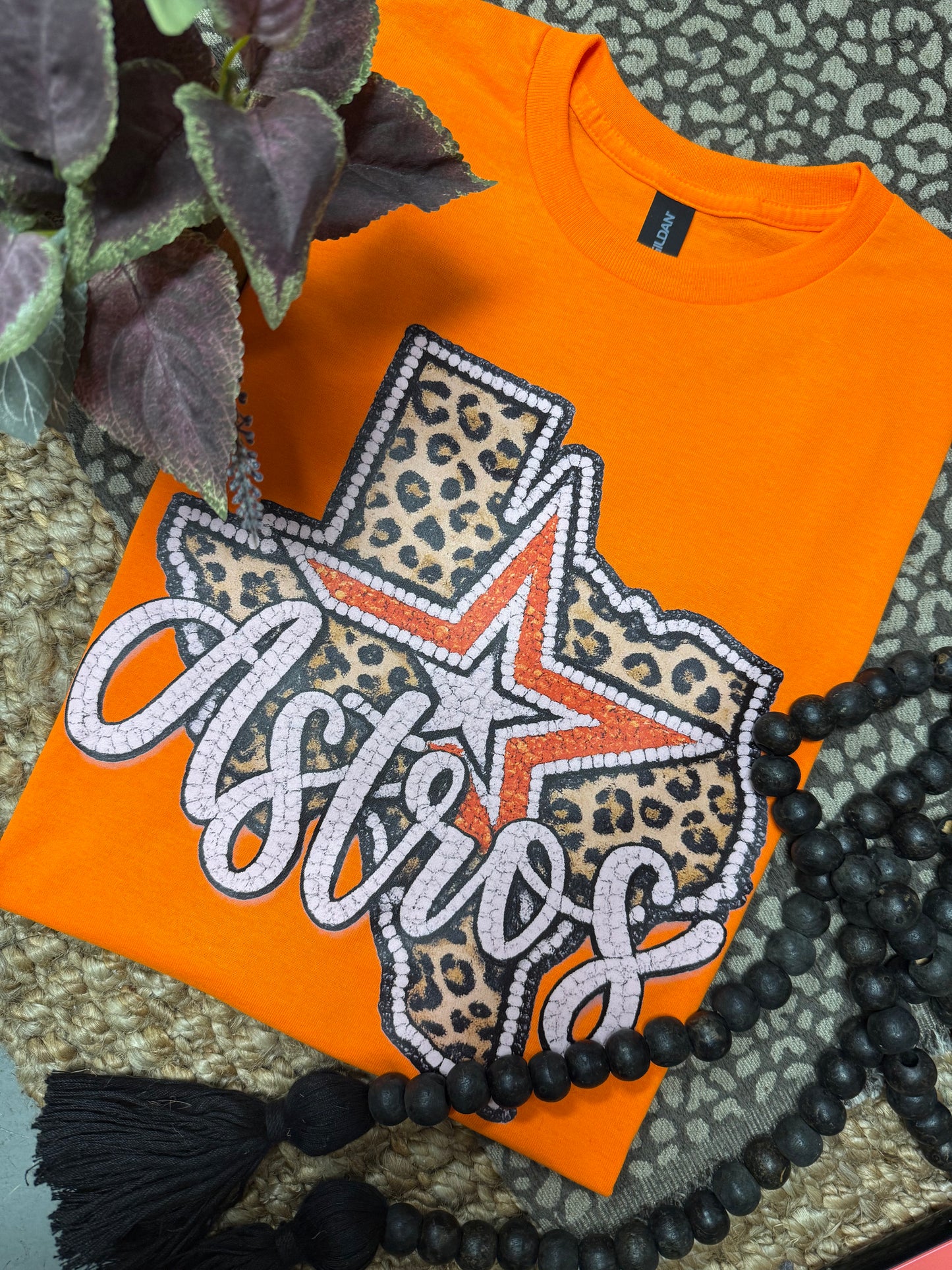 Astros Glam Tee - Orange