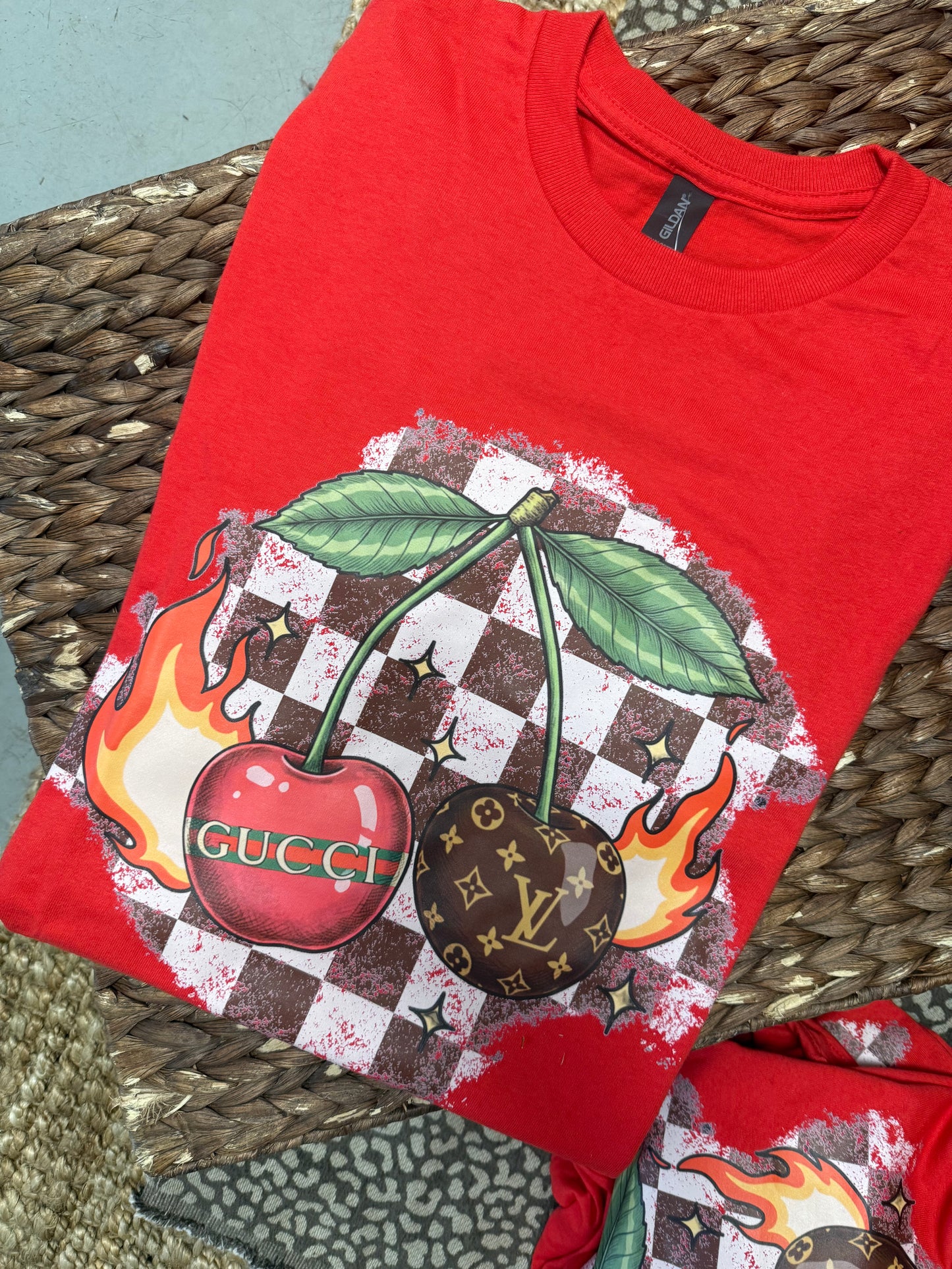 BOUJEE CHERRIES RED TEE