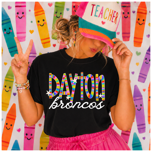 Color Wheel Dayton Broncos