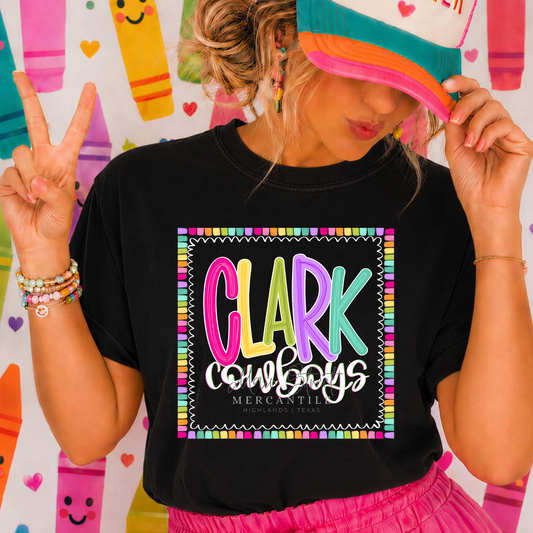 Color Pop -  Clark Cowboys