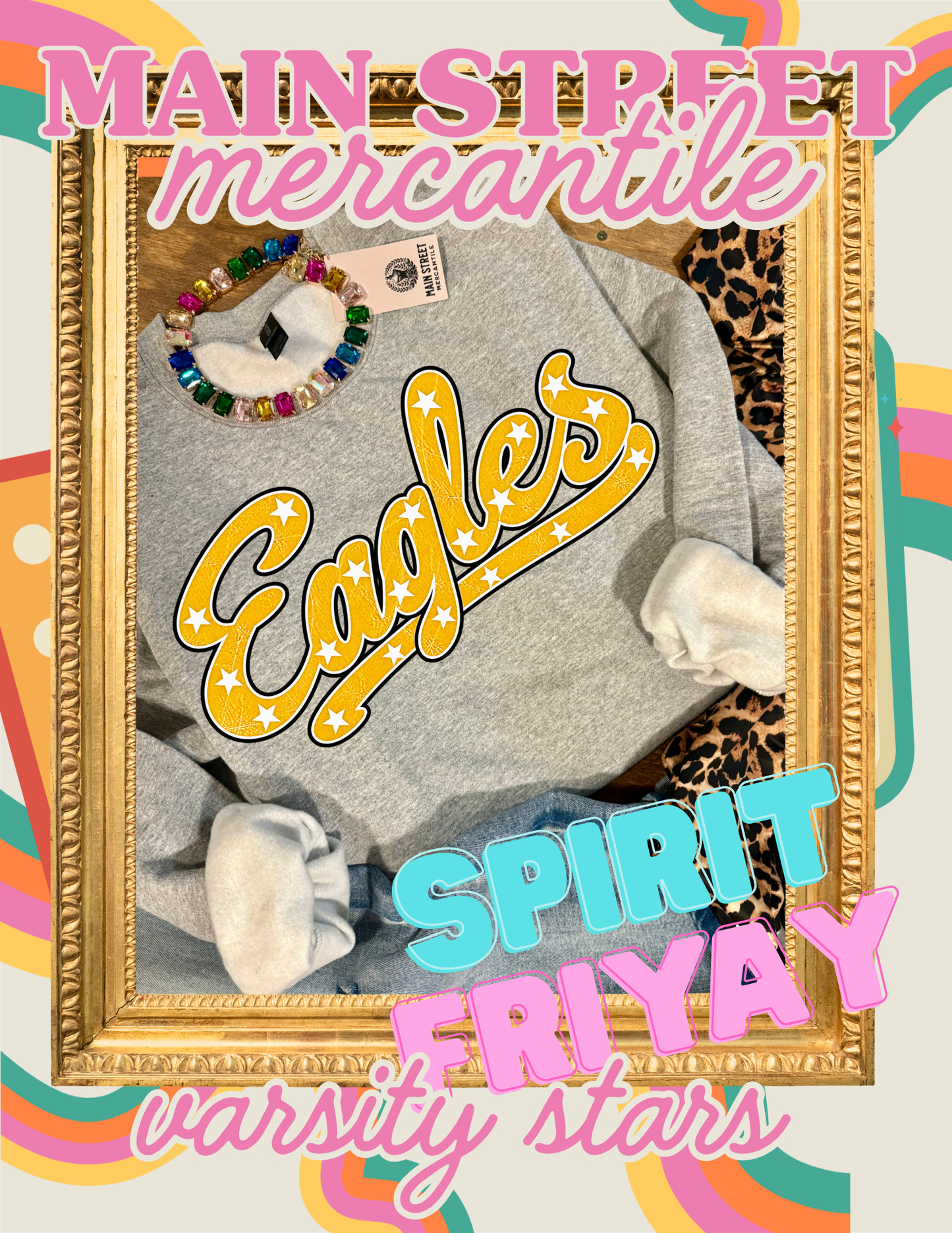 Varsity Stars - Eagles - Gold