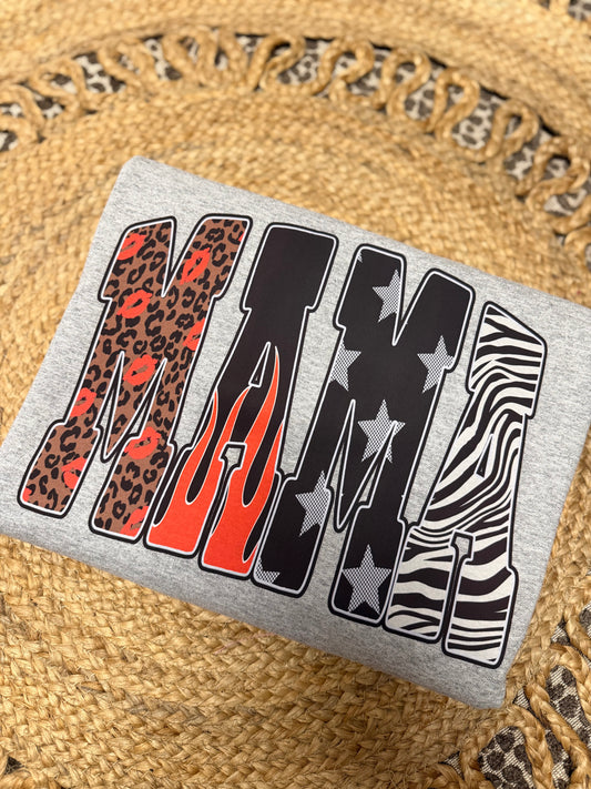 Mama Flame Sweatshirt - Sport Grey