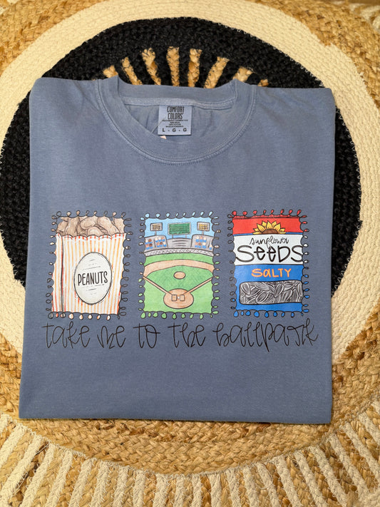 Take Me to the Ballpark Tee - Comfort Colors