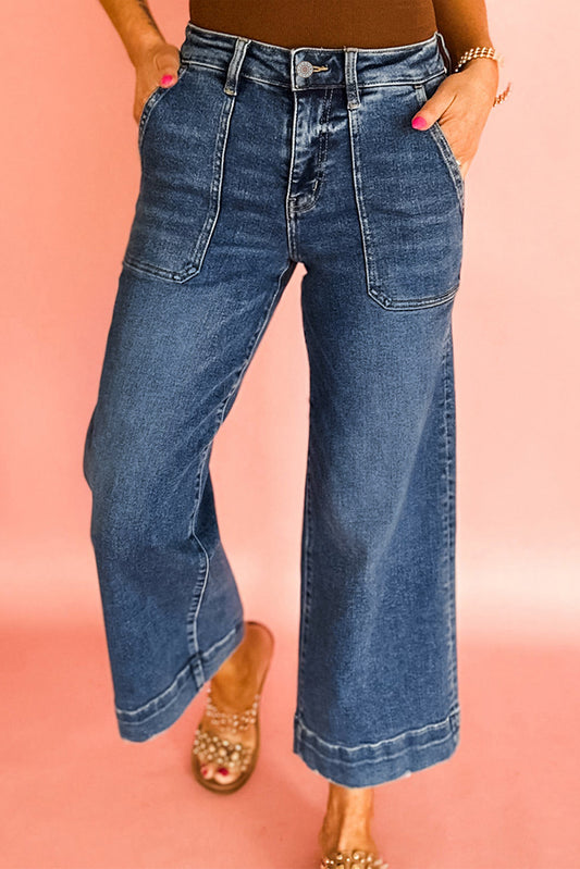 Ashleigh Cropped Wide Leg Jeans