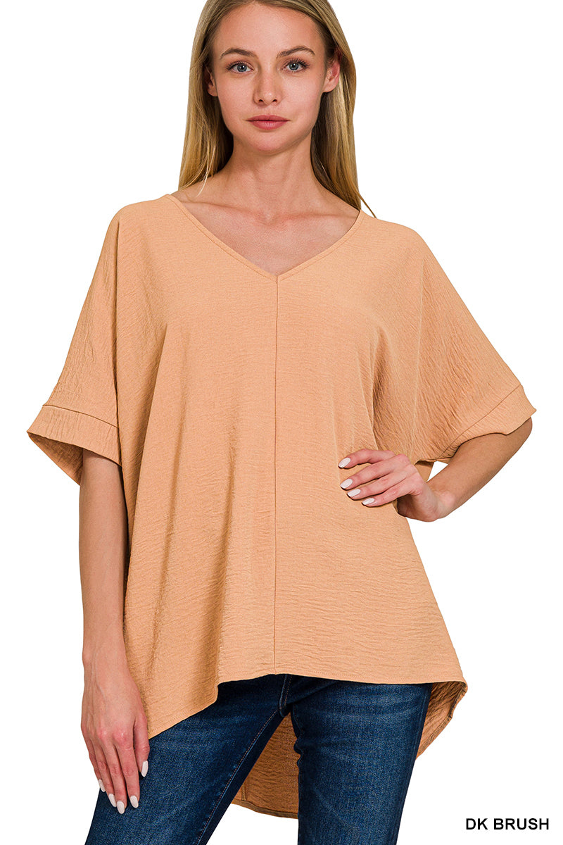 Airflow VNeck Top - Brushed